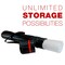 Poster Tube - Telescoping Adjustable 25" to 42" - Durable 3-1/4" Diameter Storage Tube - Art Poster Carrier Holder & Blueprint Storage Drafting Tube Travel & Protection